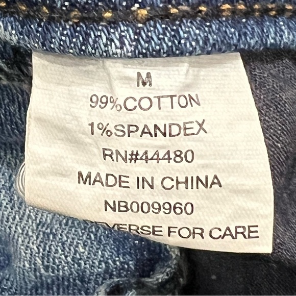 Love, Fire Distressed Denim Jean Overalls Size Medium Women's - Picture 6 of 6